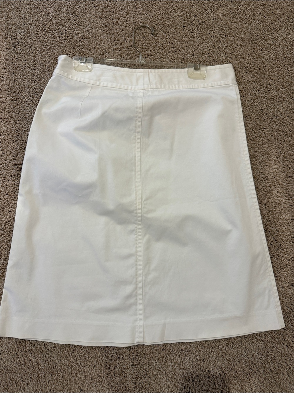 Banana Republic White A-Line Skirt size 10 stretch